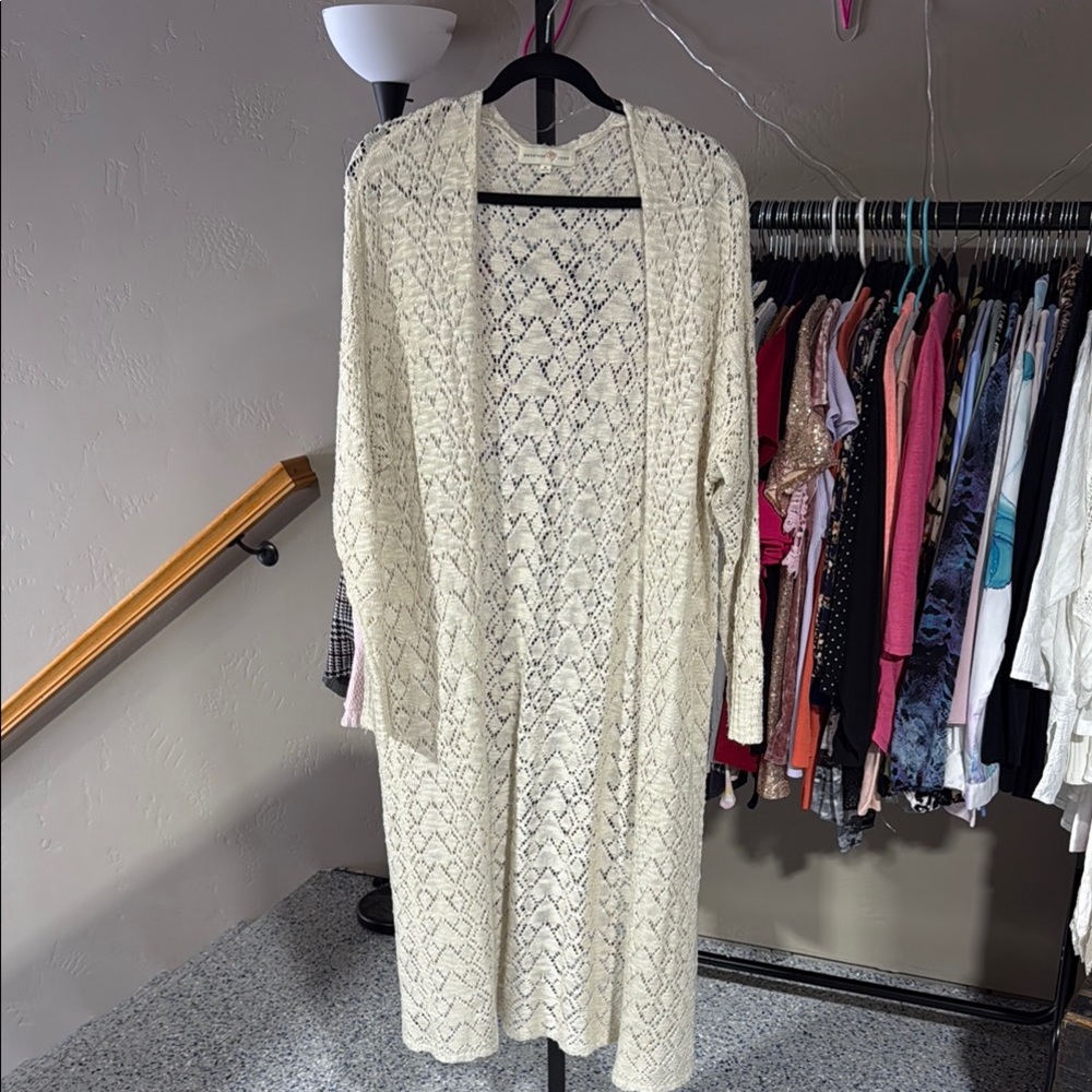 Elegant Cream Cardigan Sweater NWOT